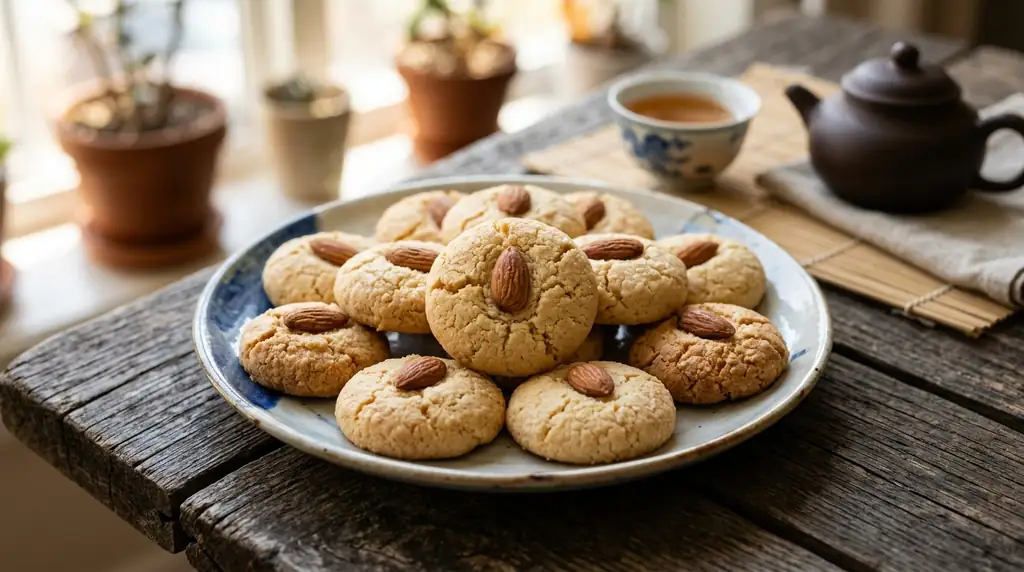 Chinese Almond Cookies (Xingren Bing)