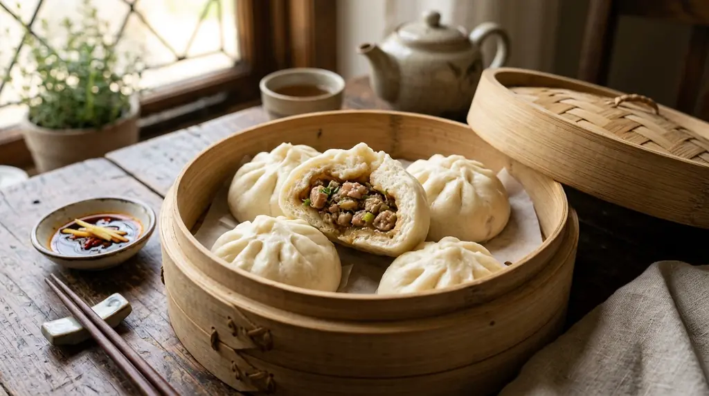 Steamed Pork Buns (Baozi)