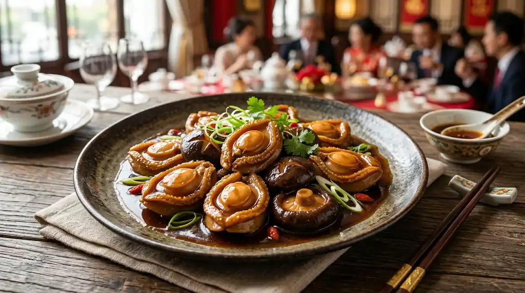Braised Abalone with Mushrooms
