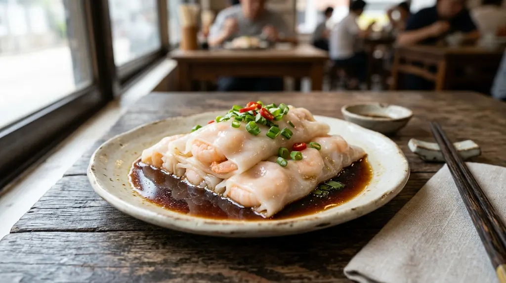 Changfen (Steamed Rice Noodle Rolls)