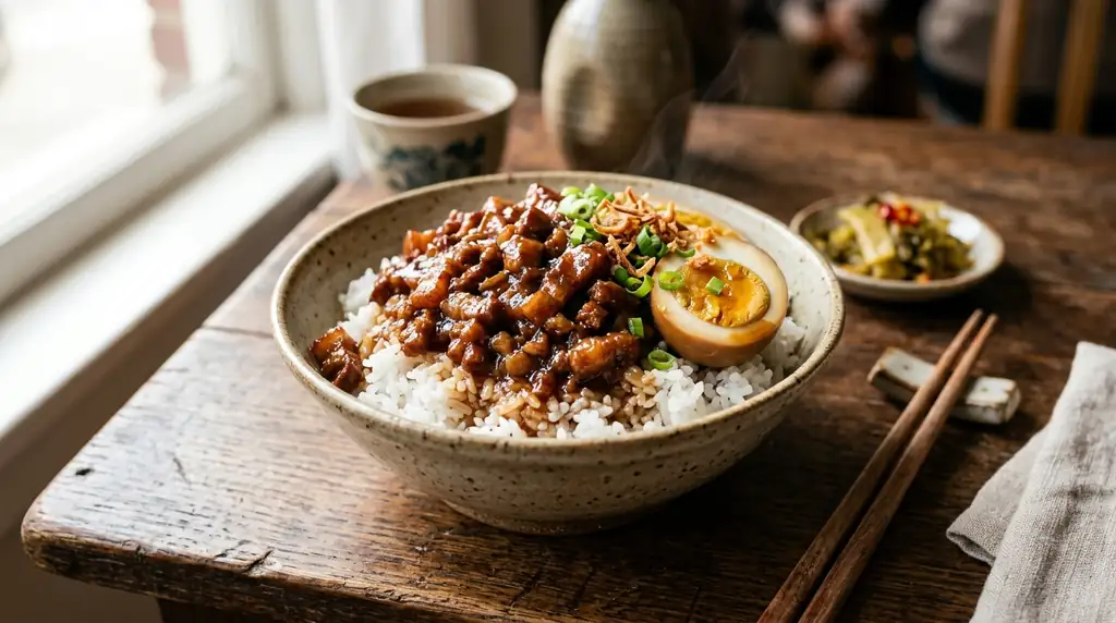 Lu Rou Fan (Taiwanese Braised Pork Rice)