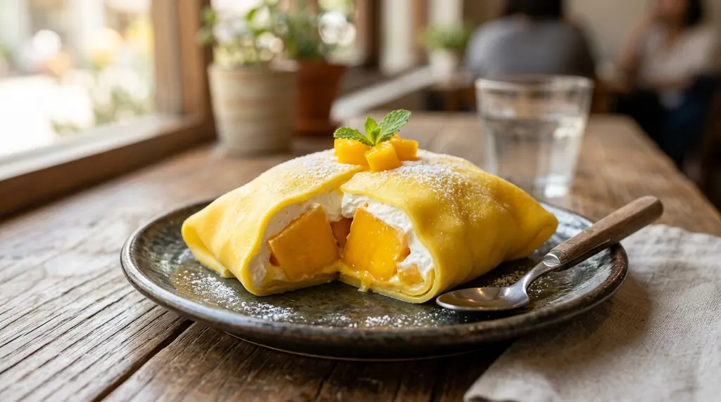 Mango Crepe (Mango Pancake)