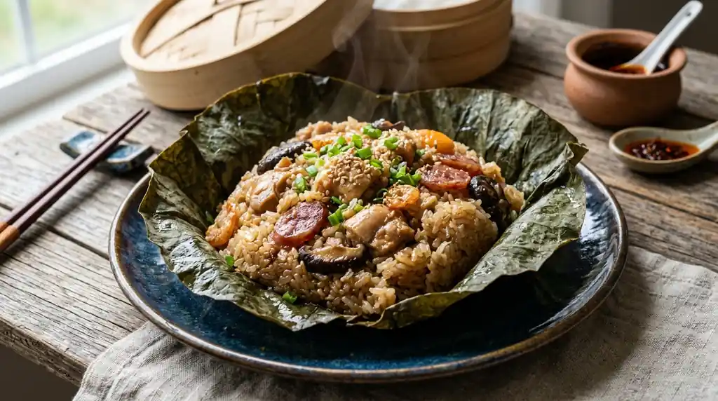 Nuomi Ji (Lotus Leaf Sticky Rice)