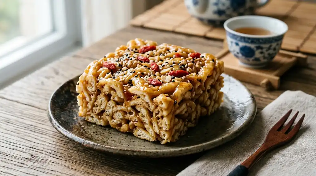 Sachima (Sweet Caramelized Batter Snack)