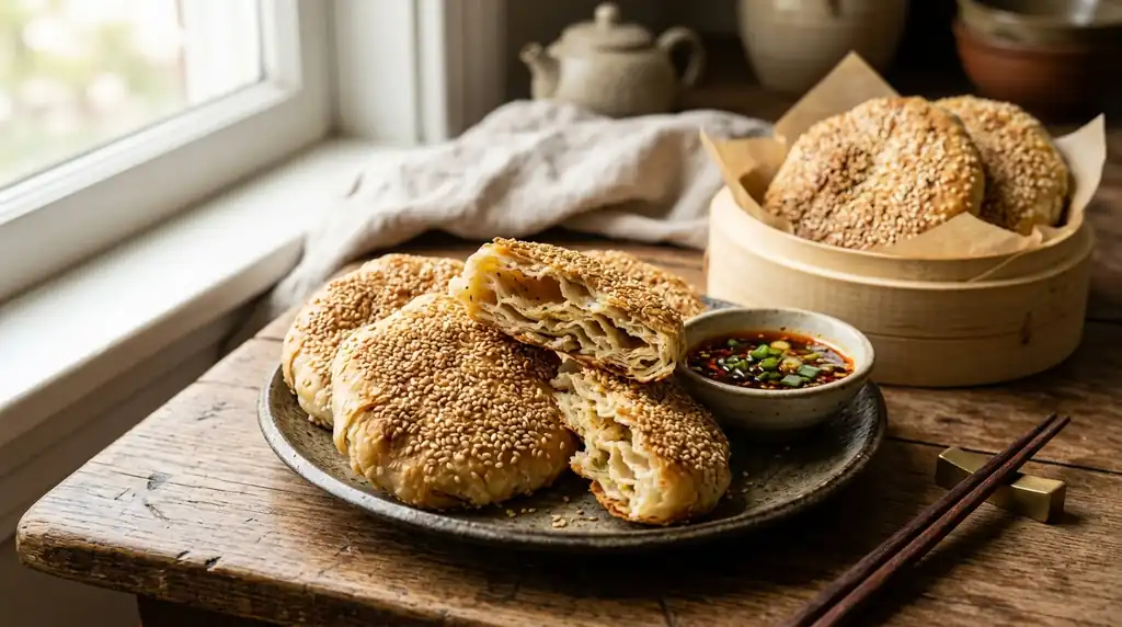 Shaobing (Sesame Flatbread)