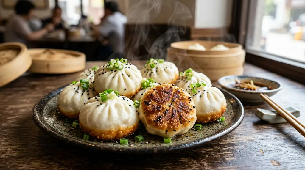 Shengjianbao (Pan-Fried Pork Buns)