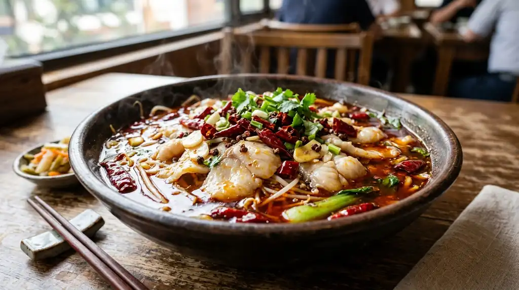 Sichuan Water Boiled Fish (Shui Zhu Yu)