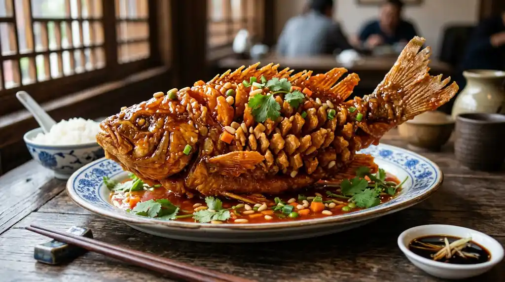 Squirrel Shaped Mandarin Fish (Songshu Guiyu)