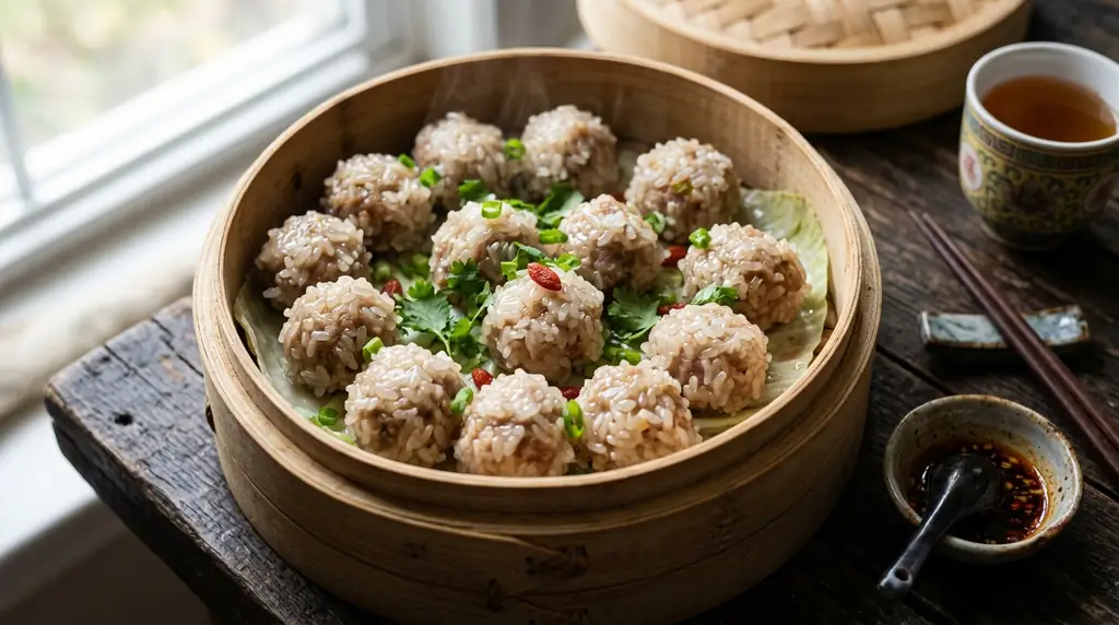 Pearl Meatballs (Nuomi Wanzi)