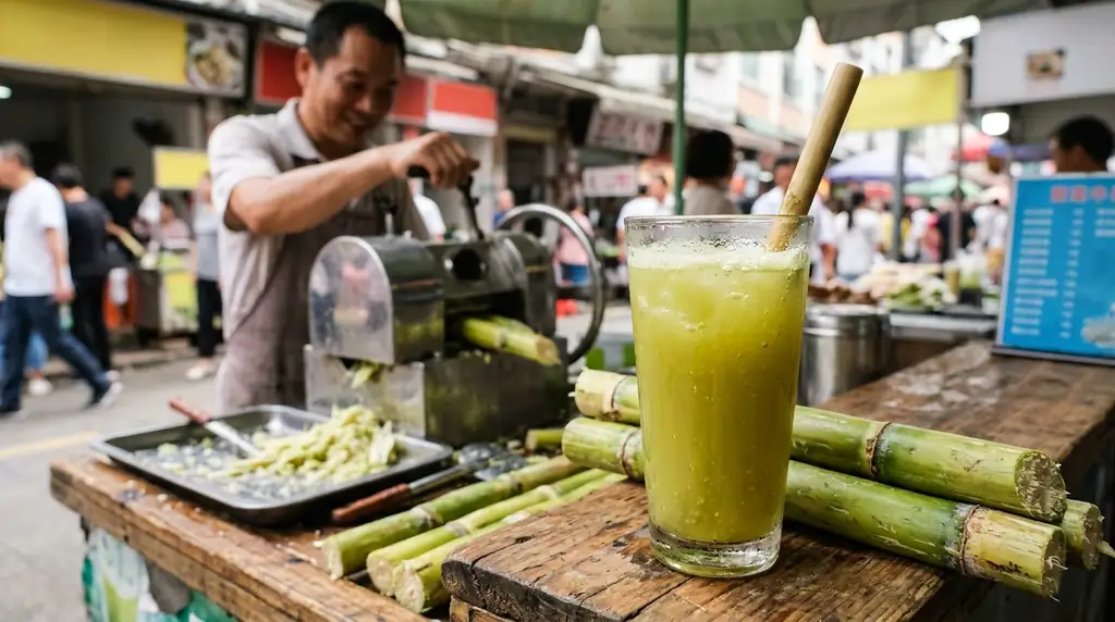 Fresh Sugar Cane Juice (Zhe Zhi)