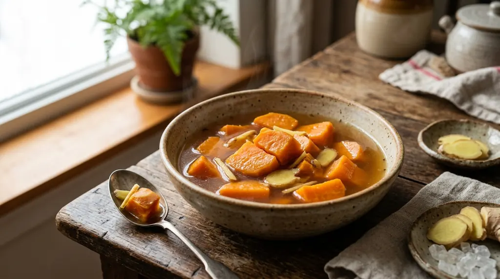 Sweet Potato Ginger Soup (Fan Shu Tang)