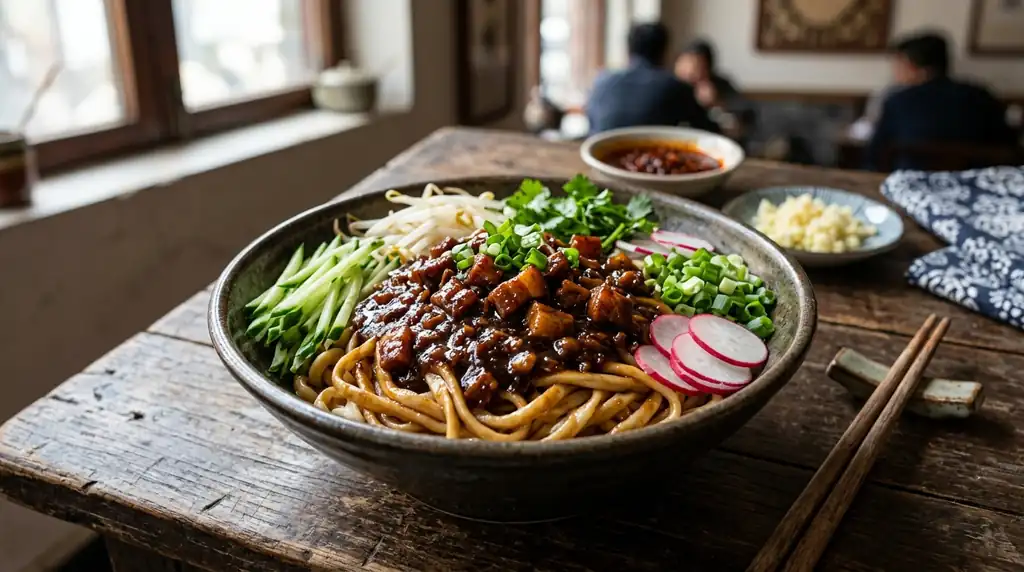 Zhajiangmian (Fried Sauce Noodles)