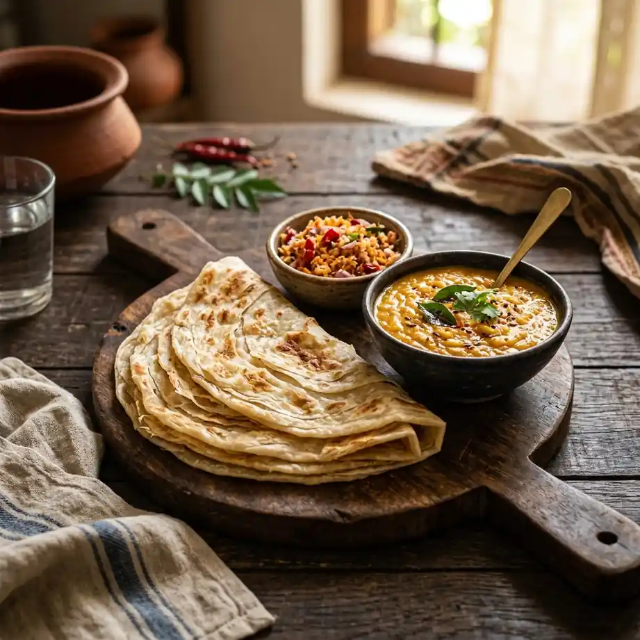 Godamba Roti (Sri Lankan Parotta)