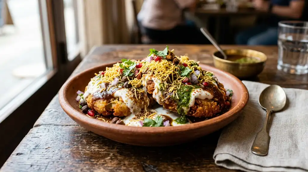 Indian Aloo Tikki Chaat