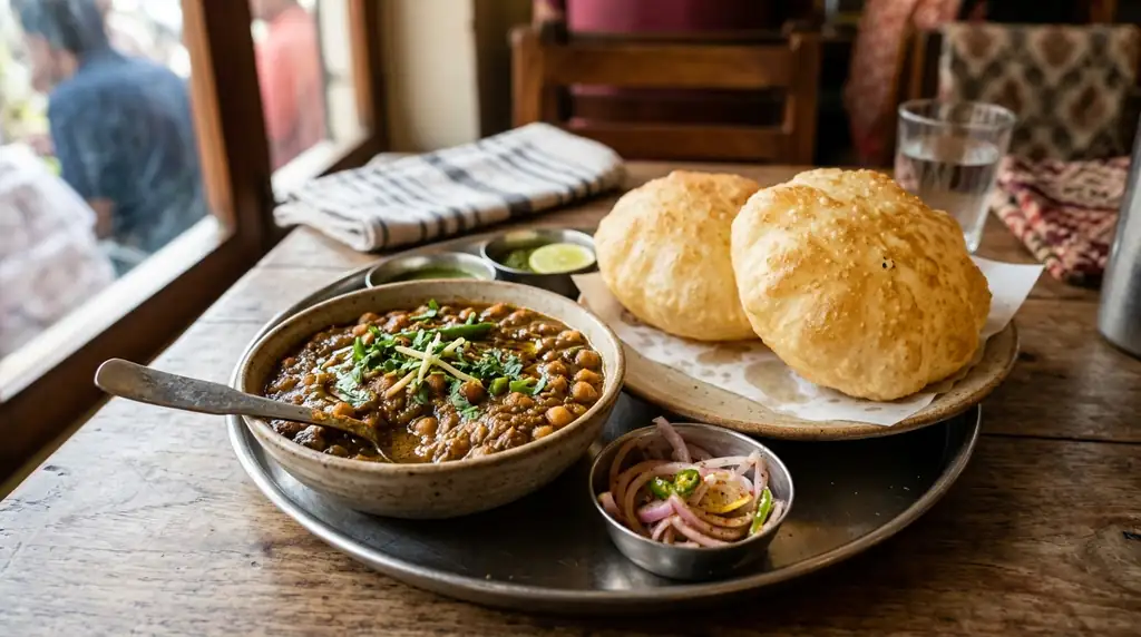 Indian Chole Bhature