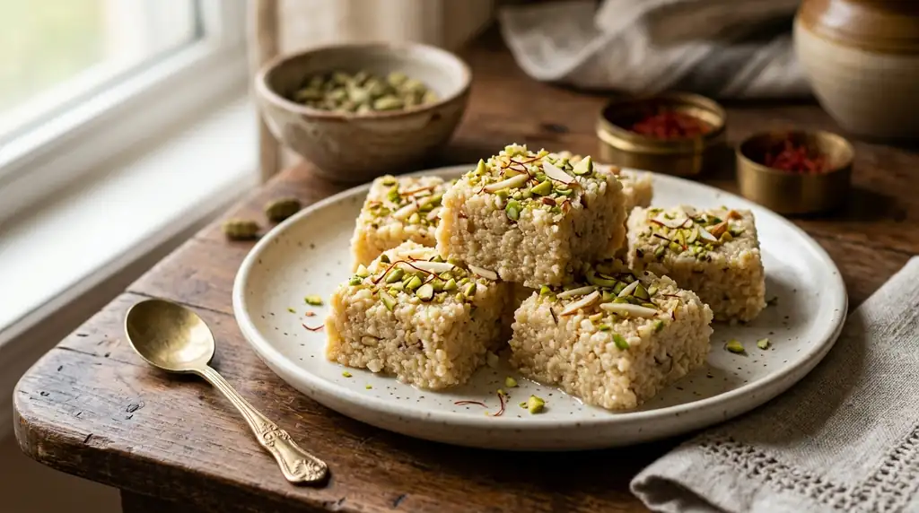Indian Kalakand (Milk Fudge)