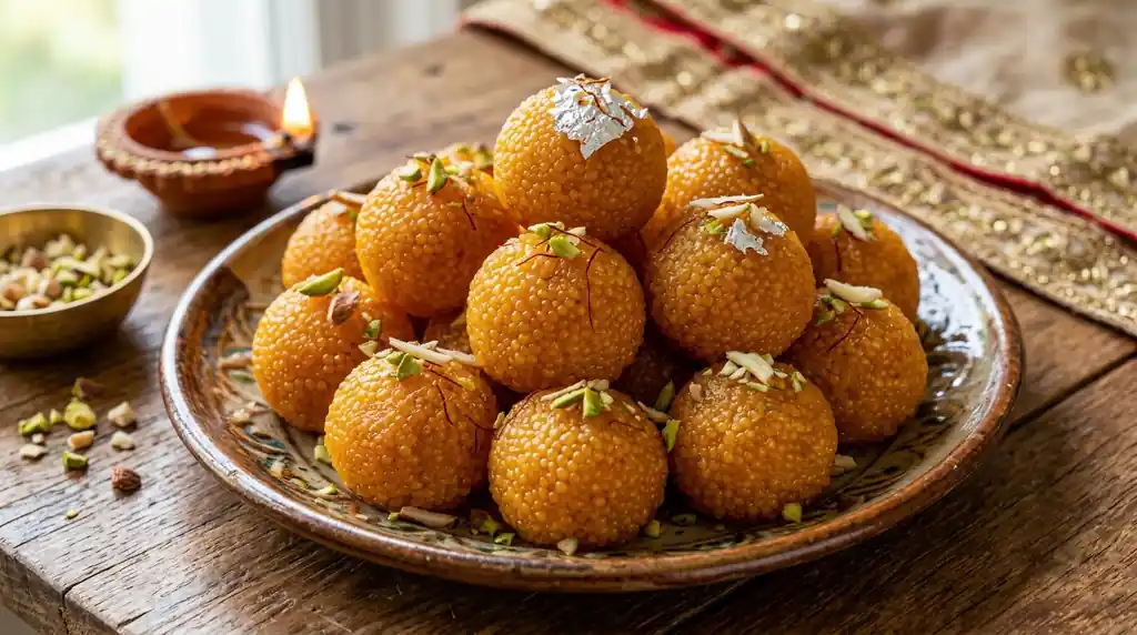 Indian Motichoor Ladoo