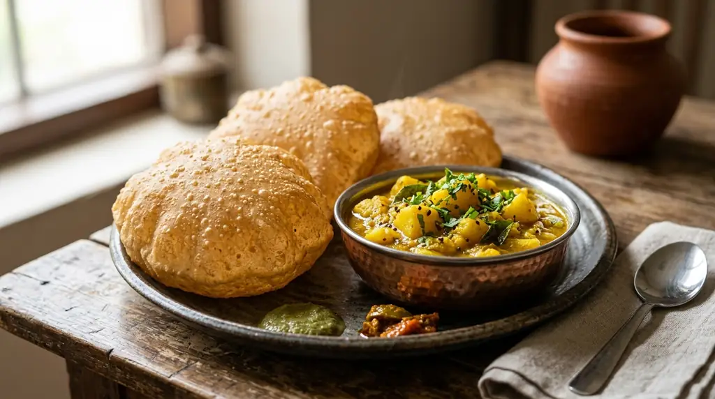 Indian Poori Bhaji