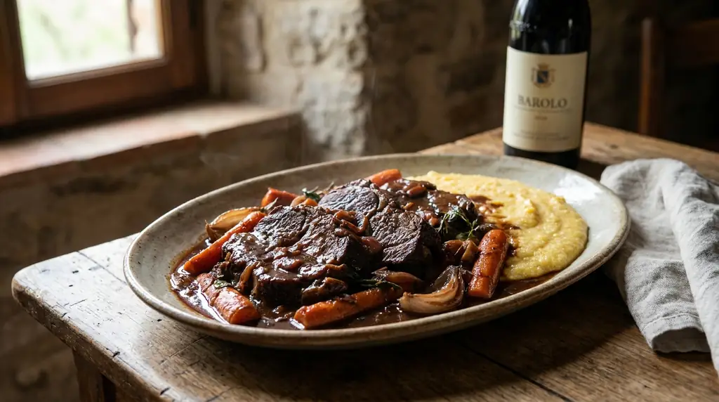 Italian Brasato al Barolo (Beef Braised in Barolo Wine)