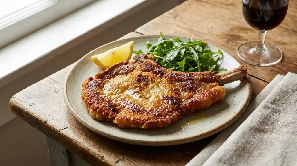 Italian Cotoletta alla Milanese (Breaded Veal Cutlet)