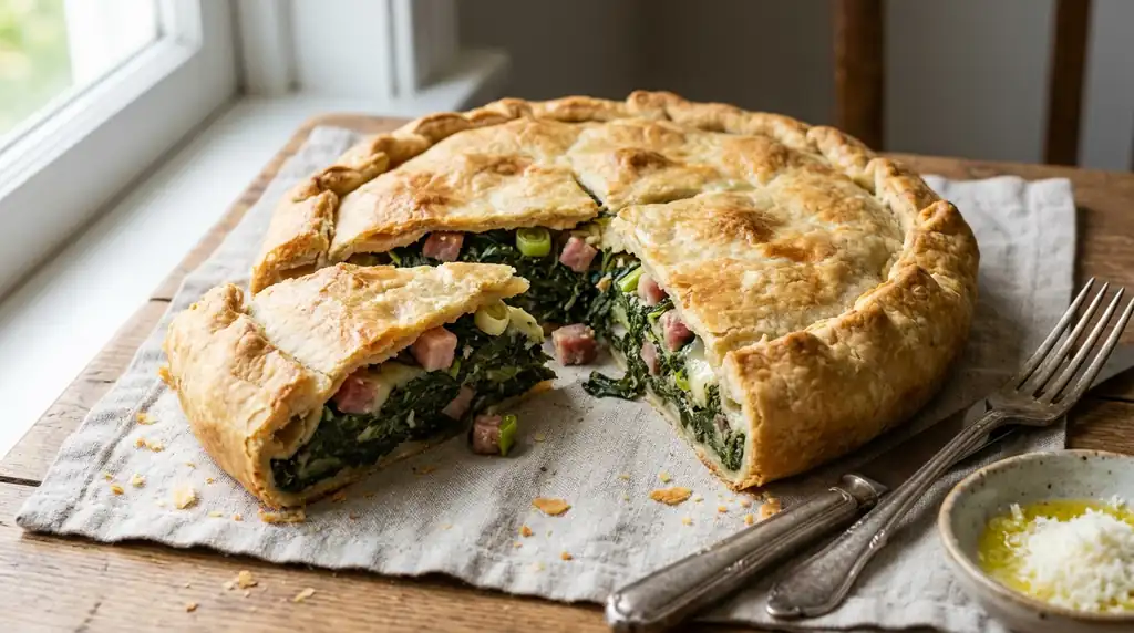 Italian Erbazzone (Savory Spinach Pie)