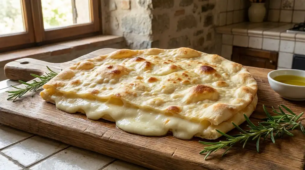 Italian Focaccia di Recco (Cheese Focaccia)