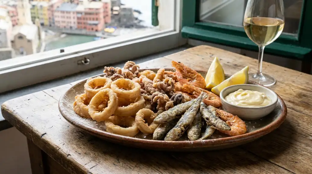 Italian Fritto Misto di Mare (Mixed Fried Seafood)