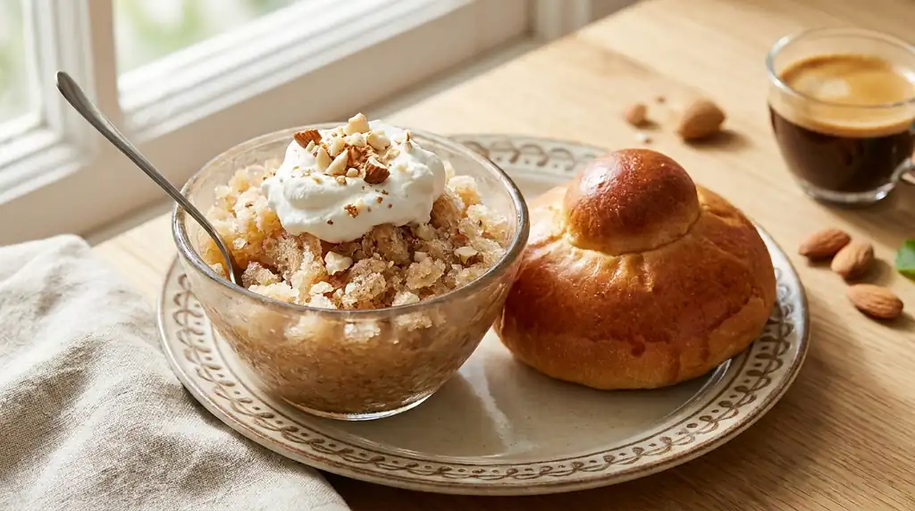 Italian Granita col Brioche