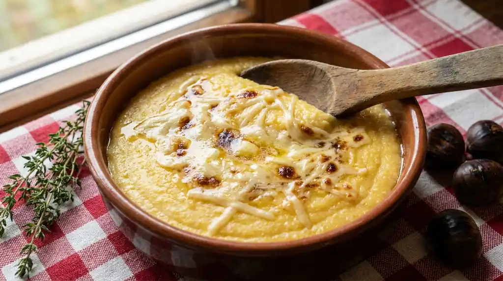 Italian Polenta Concia (Cheesy Polenta)