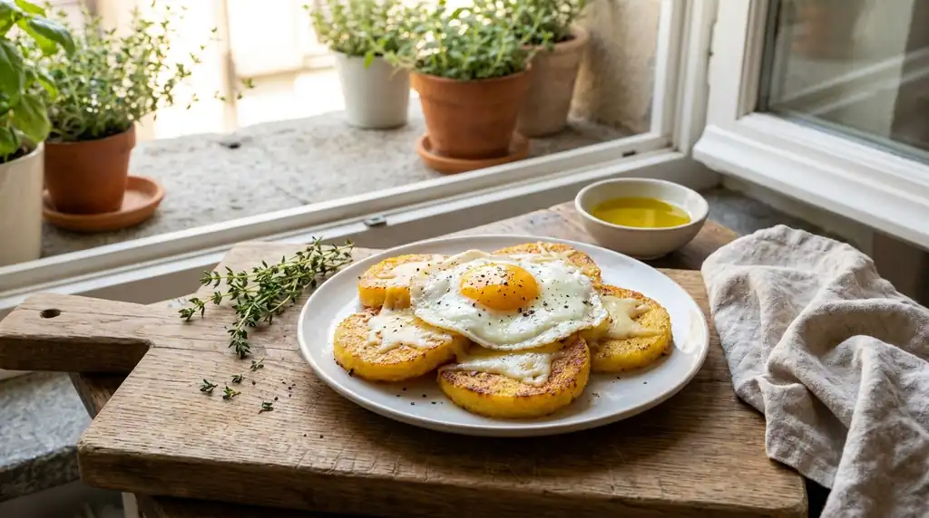 Italian Polenta Pasticciata (Breakfast Polenta)