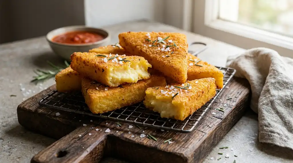 Italian Scagliozzi (Fried Polenta)