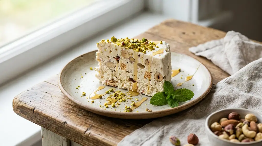 Italian Semifreddo al Torrone