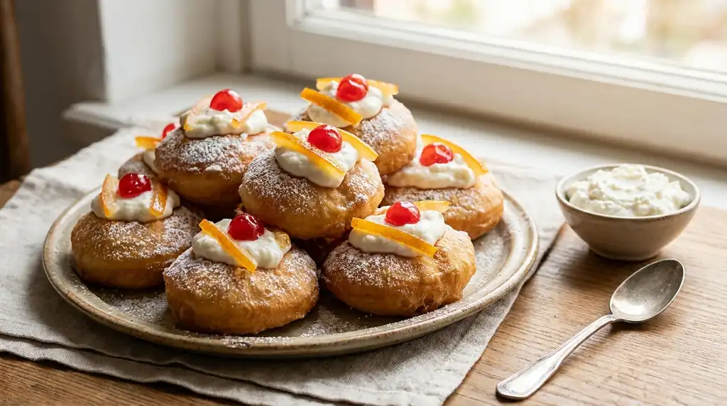 Italian Sfinci di San Giuseppe (Ricotta Fritters)