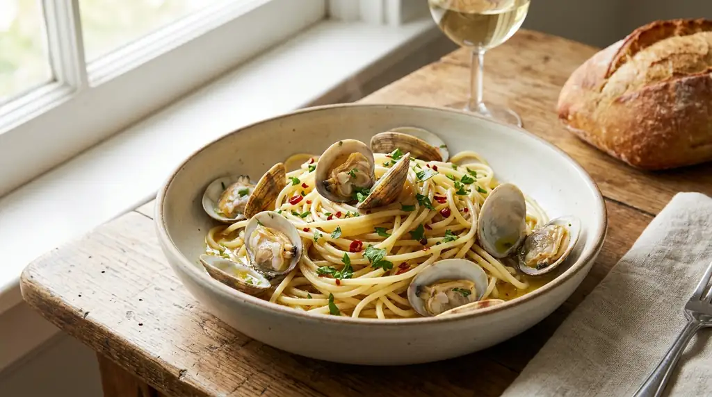 Italian Spaghetti alle Vongole (Spaghetti with Clams)