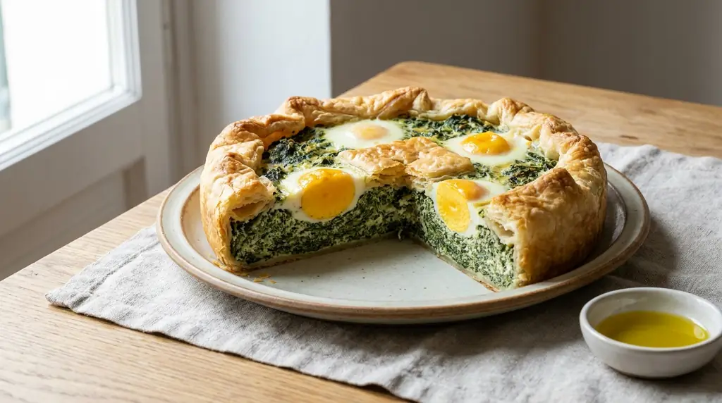 Italian Torta Pasqualina (Spinach and Ricotta Pie)