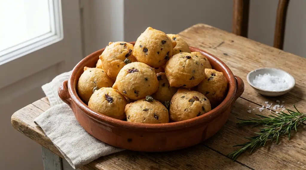 Italian Zeppole Salate (Savory Fried Dough)