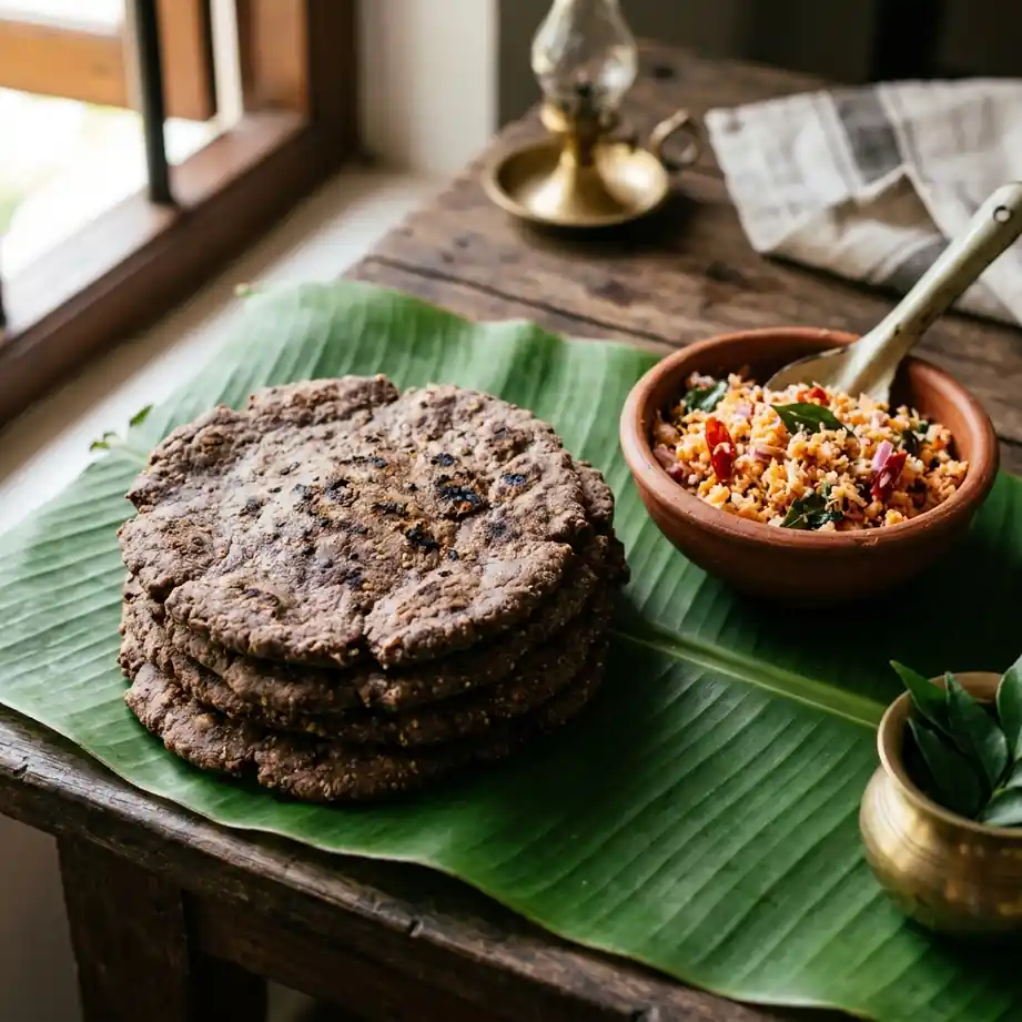 Kurakkan Roti (Finger Millet Flatbread)