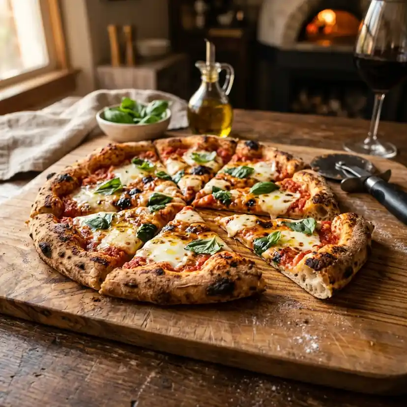 Homemade Margherita Pizza