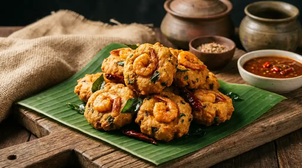 Sri Lankan Isso Vadai (Prawn Fritters)