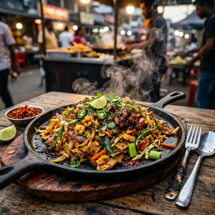 Kottu Roti (Sri Lankan Chopped Flatbread Stir-Fry)
