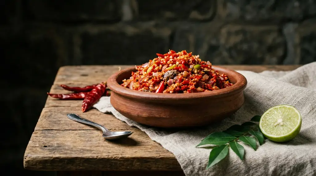 Sri Lankan Lunu Miris (Chili Onion Sambol)