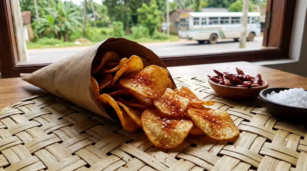 Sri Lankan Cassava Chips (Manioc Chips)