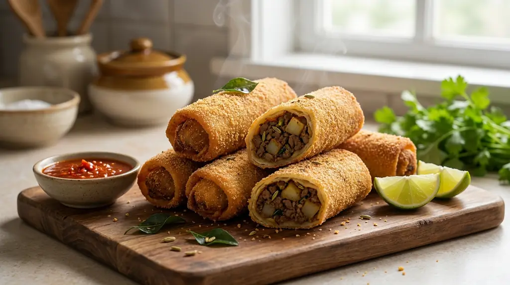 Sri Lankan Mutton Rolls