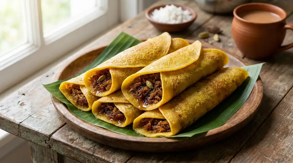 Sri Lankan Sweet Pancakes (Pani Pol)
