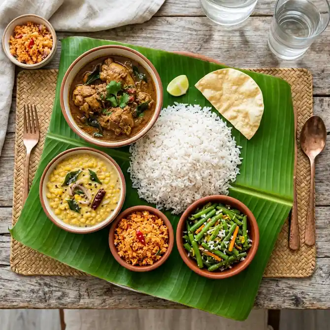 Sri Lankan White Rice & Curry