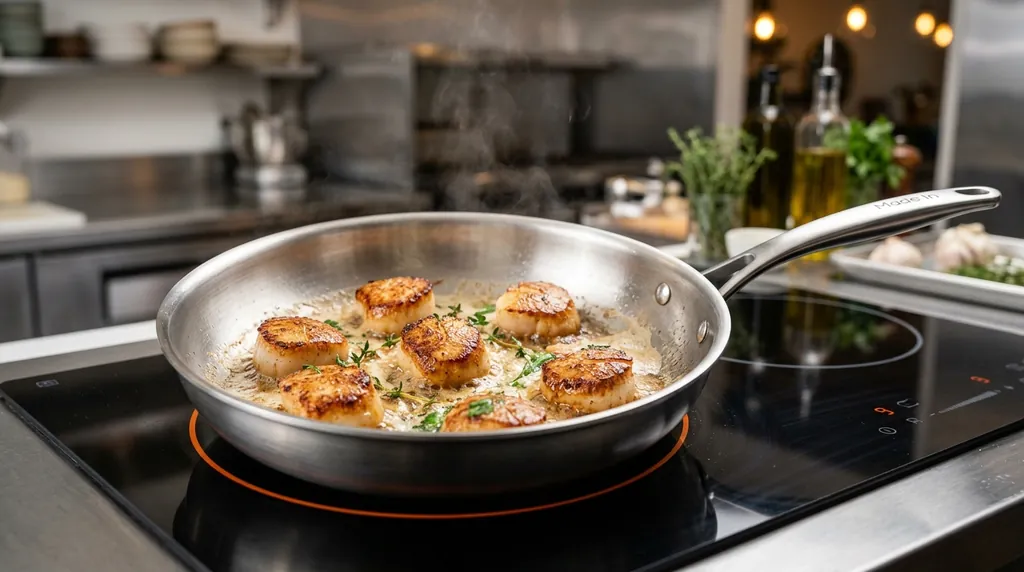 Made In Stainless Clad Frying Pan