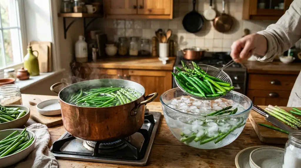 The Art of Blanching and Shocking Vegetables