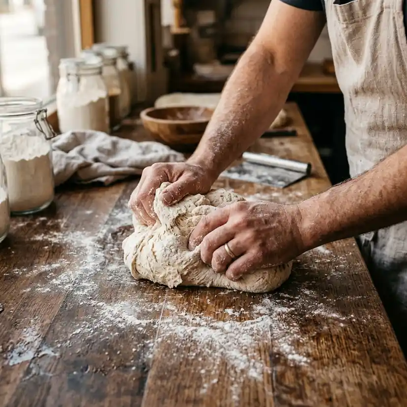 How to Knead Dough by Hand