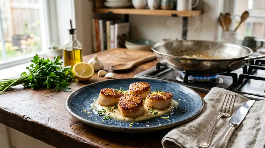 The Secret to a Perfect Sear on Scallops