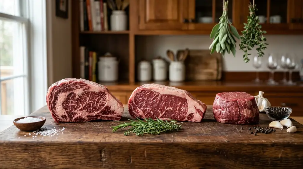 Steak Cuts Explained: Ribeye, Striploin, and Tenderloin